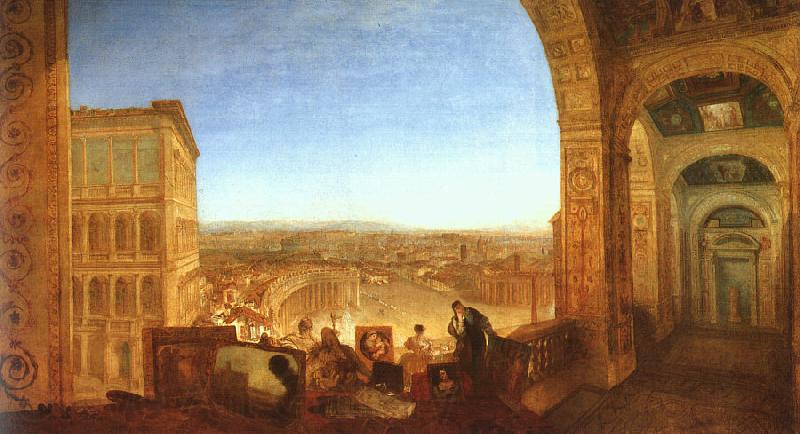 Joseph Mallord William Turner Rome from the Vatican Spain oil painting art